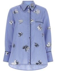 Le twins - Aria Sequin-Embellished Pyjama Shirt - Lyst