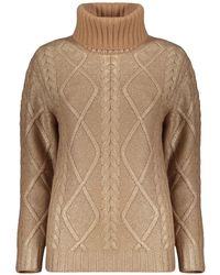 Herno - Cable-Knit Roll-Neck Sweater - Lyst