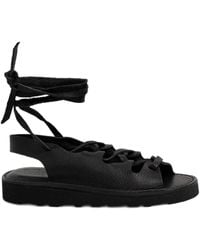 Fracap - Lace-Up Leather Sandals - Lyst