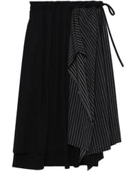 Y's Yohji Yamamoto - ピンストライプ パネルスカート - Lyst