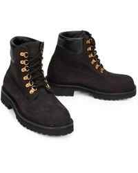 Moschino - Lace-Up Ankle Boots - Lyst