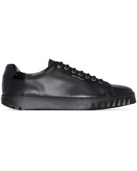 Ferragamo - Low-top Leather Sneakers - Lyst