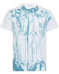 JUNTAE KIM - Artisanal Denim Corset Jacket Cotton T-Shirt - Lyst