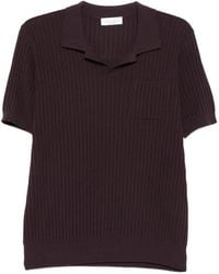 Roberto Collina - Ribbed Pocket Polo Shirt - Lyst