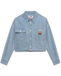 A Bathing Ape - Cropped-Hemd mit Brusttasche - Lyst