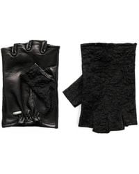 Our Legacy - Lace-Panelled Leather Gloves - Lyst