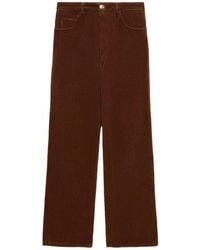 Marni - Ribfluwelen Flared Broek - Lyst