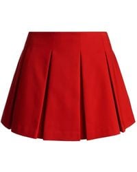 Alice + Olivia - Emilie Wide-Pleat Mini Skirt - Lyst