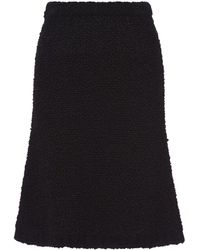 Prada - Bouclé Mohair Knit Skirt - Lyst