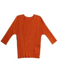 Pleats Please Issey Miyake - Monthly Colors: April Pleated T-shirt - Lyst