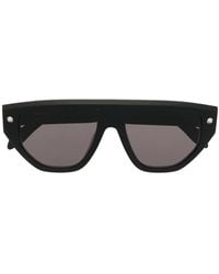McQueen - Spike Studs Geometric-Frame Sunglasses - Lyst