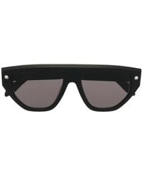 McQueen - Spike Studs Geometric-Frame Sunglasses - Lyst