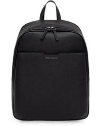 ARMANI EXCHANGE - Logo-Print Pebbled Backpack - Lyst