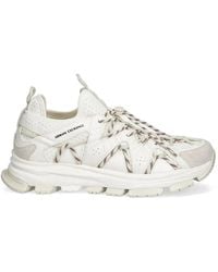 ARMANI EXCHANGE - Lace-Up Panelled Sneakers - Lyst