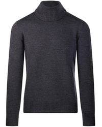 Altea - Ribbed-Knit Roll-Neck Sweater - Lyst