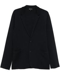 Emporio Armani - Single-Breasted Notch-Lapel Jacket - Lyst