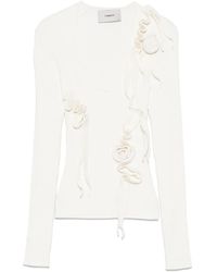Coperni - Ribbon-Detail Long-Sleeve Jumper - Lyst
