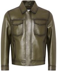 Yves Salomon - Pocket Denim Style Leather Jacket - Lyst