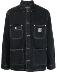 Carhartt - Veste en jean à patch logo poitrine - Lyst