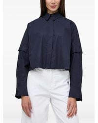 IVY & OAK - Double-layer cropped shirt - Lyst