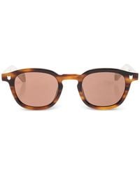 Maison Kitsuné - Tortoiseshell-Effect Round-Frame Sunglasses - Lyst