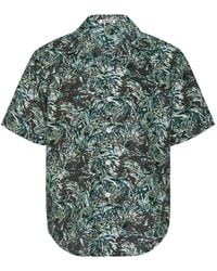 AURALEE - Printed Silk Shirt - Lyst