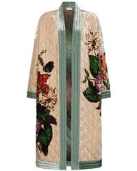 Pierre Louis Mascia - Kandox Floral-Print Quilted Kimono - Lyst