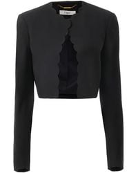 Chloé - Cardigan À Coupe Crop - Lyst