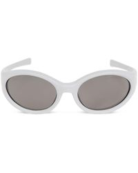Maison Margiela - X Gentle Monster Mm104 Leather Wraparound-frame Sunglasses - Lyst