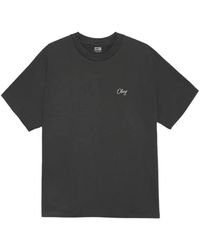 Obey - Floral Print Crew Neck T-Shirt - Lyst