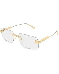 Cartier - Santos De Cartier Rectangle-Frame Glasses - Lyst