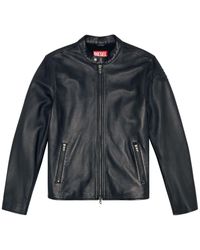 DIESEL - L-carver Leather Jacket - Lyst