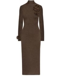 Oscar de la Renta - Abito Midi - Lyst