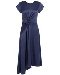 Victoria Beckham - Twist-Detail Asymmetric Dress - Lyst