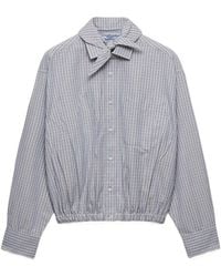 Prada - Madras Fabric Shirt - Lyst