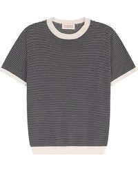 Fursac - Striped Short-Sleeve T-Shirt - Lyst