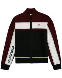 CASABLANCA - Colour-Block Knitted Track Jacket - Lyst