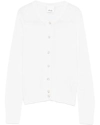 Allude - Ribbed-Knit Cardigan - Lyst