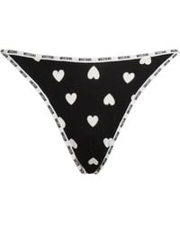 Moschino - Printed Microfiber Thong - Lyst
