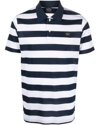 Paul & Shark - Stripe-pattern Polo Shirt - Lyst