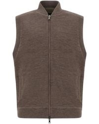 Paul & Shark - Typhoon Platinum Merino Wool Gilet - Lyst