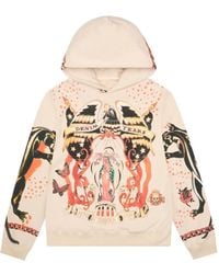 DENIM TEARS - Tattoo Pullover Hoodie "Cream" - Lyst