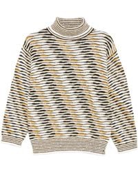 Missoni - High-Neck Flame-Pattern Sweater - Lyst