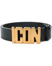 DSquared² Cintura con fibbia Icon - Nero