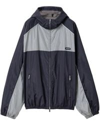 Miu Miu - Chaqueta Deportiva Oversized Con Logo - Lyst