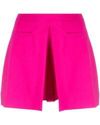 Moschino - Pleated Crepe Tailored Shorts - Lyst