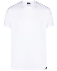 DSquared² - T-shirt en coton à patch logo - Lyst