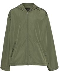 Balenciaga - Logo-print Hooded Jacket - Lyst