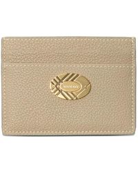 Burberry - Logo-Plaque Leather Card Holder - Lyst
