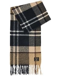Barbour - Sciarpa Yorklane Tartan Con Frange - Lyst